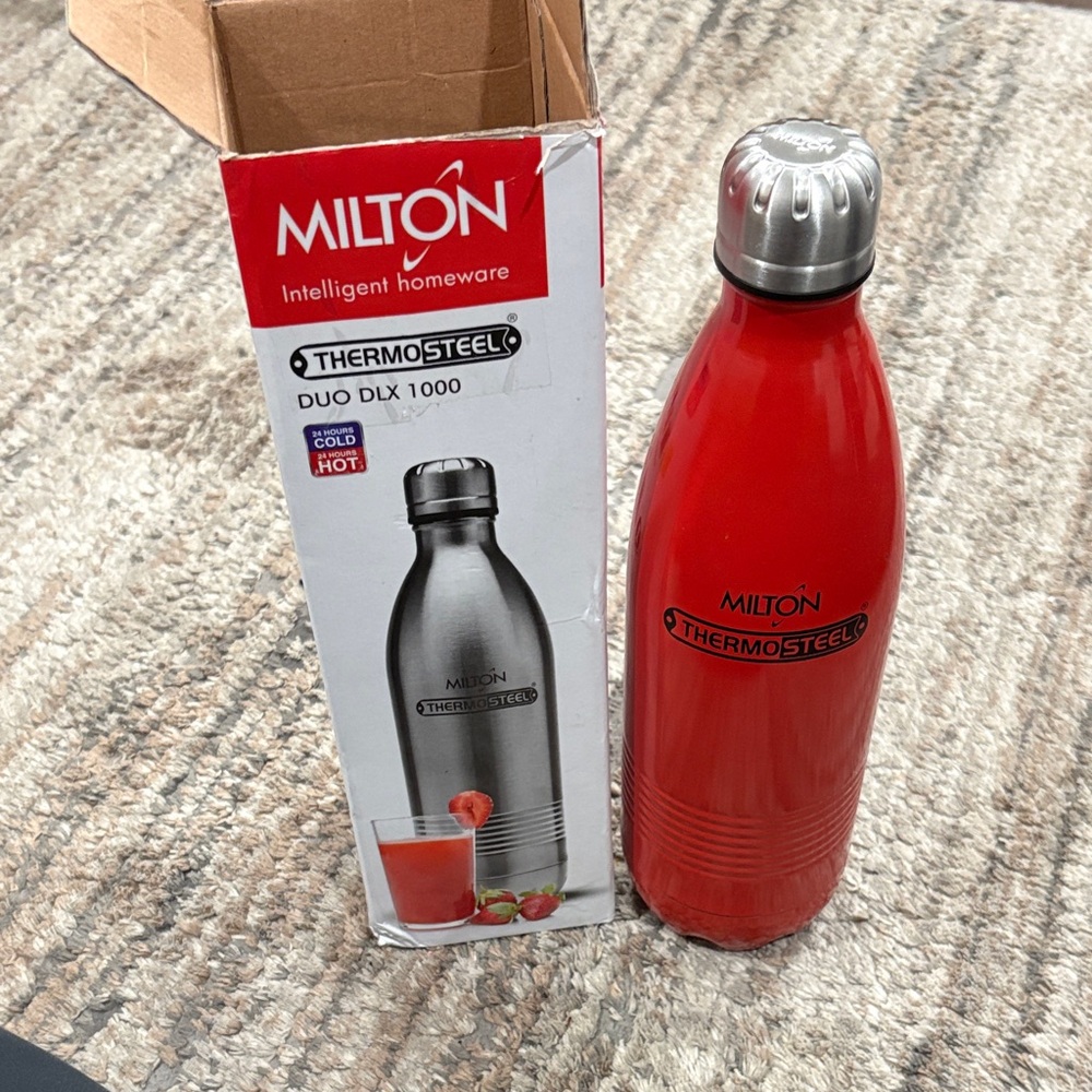 Thermosteel Duo DLX 1000 Red Bottle